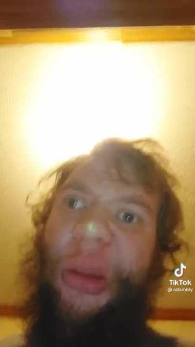 Tiktard with a Tok eye, and a lense flair