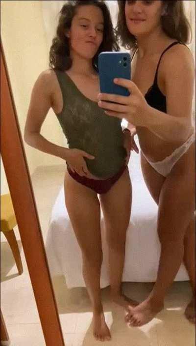 she cant get enough of my little titties :P