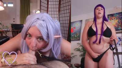 Fern watches Frieren sucking dick