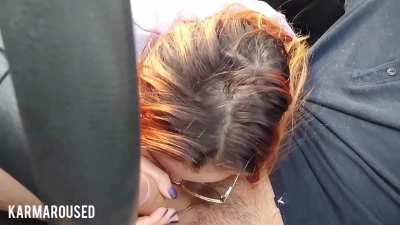 Had to take a break when visiting our families to get a quick load of cum