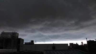 Today just before the rains clouds gather over Chennai city.