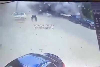 Israeli airstrike, Beirut, Lebanon.