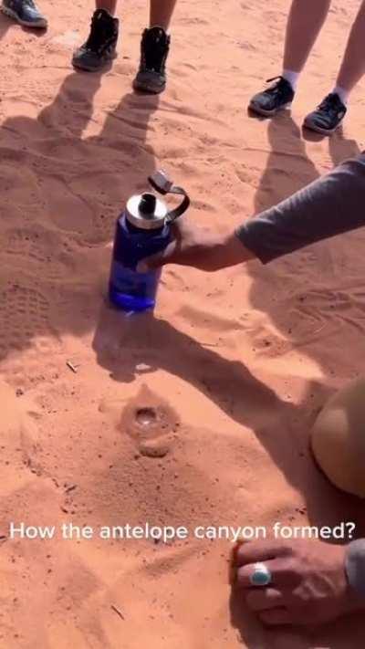 Amazing demonstration of how a canyon is formed