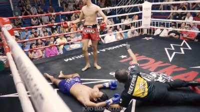 Headkick KO Ref Save