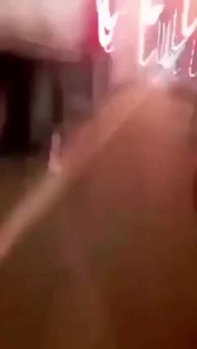 Truck driver takes someone for a ride