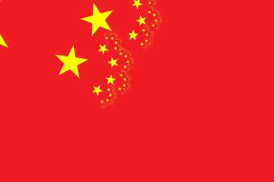 Flag of China but it's a fractal zoom