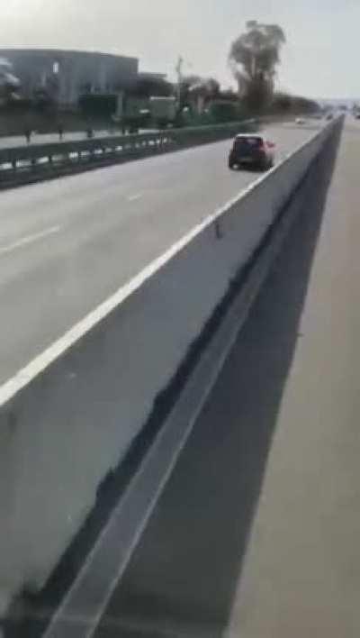 Car Collides with vehicle while going on wrong side of the road