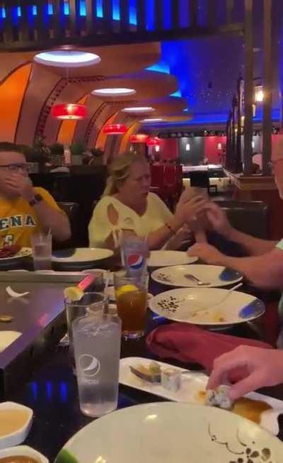 pow right in the kisser