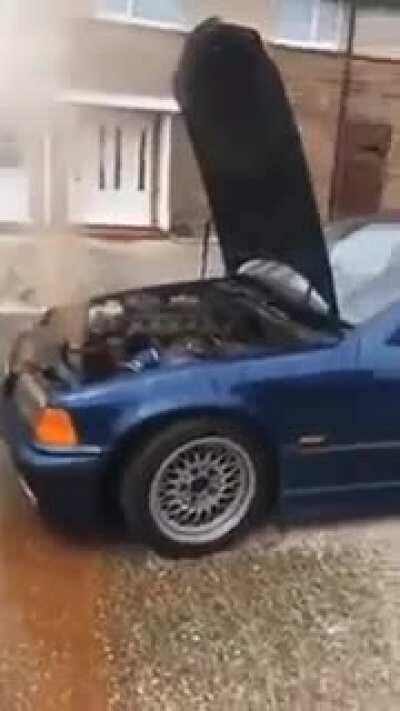 Don't open it while its steaming hot... stupid!