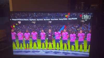 One minute of silence… ref blows it literary