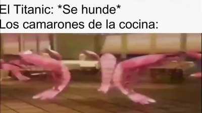 En verdad el Titanic tenia camarones en el menú