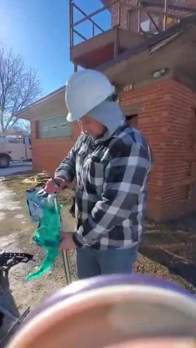 Karen Harassing Cell Tower Workers