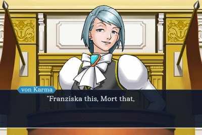 (Objection.lol) Franziska von Karma rants about the Mort crying comparison