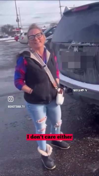 Man almost hits woman in parking lot then backs into wife (REUPLOAD, NO COMMENTARY)