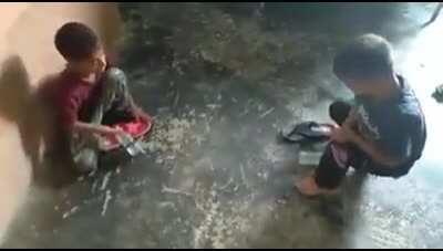 There is definitely some real anger behind those blows