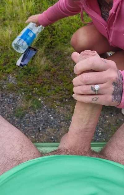 Had to pull over for a wee 5 minutes of relief [GIF]