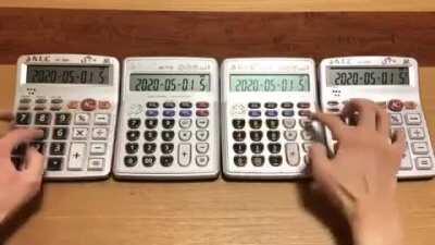 Ghana Coffin Dance Theme using Calculator