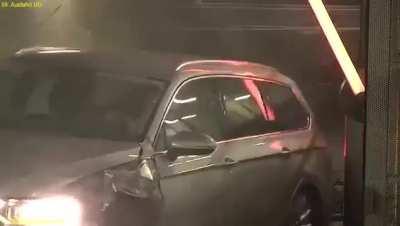 Would it have killed them to go 1mph slower down this ramp? 