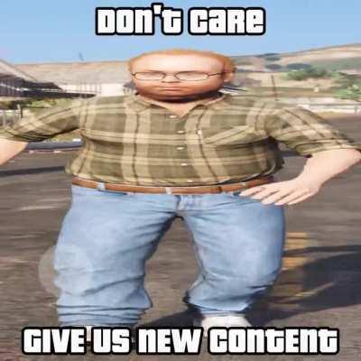 Let's spam this to rockstargames Thursday if they still don't say anything about a new DLC 😤