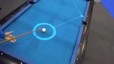 Augmented reality pool table