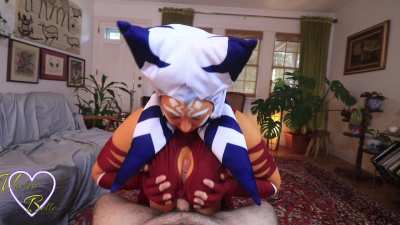 Ahsoka Tano Cosplay Tittyfuck (Violett Belle)