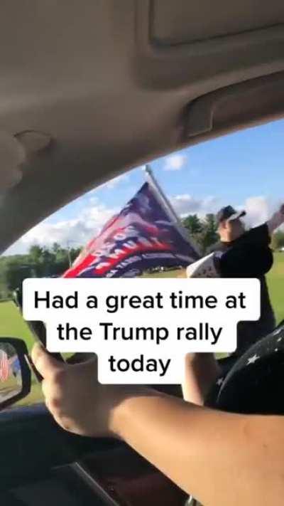 Fun at a Trump rally