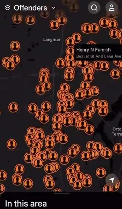 Sex offender map
