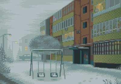 Stillness Before the Storm – pixel art by me