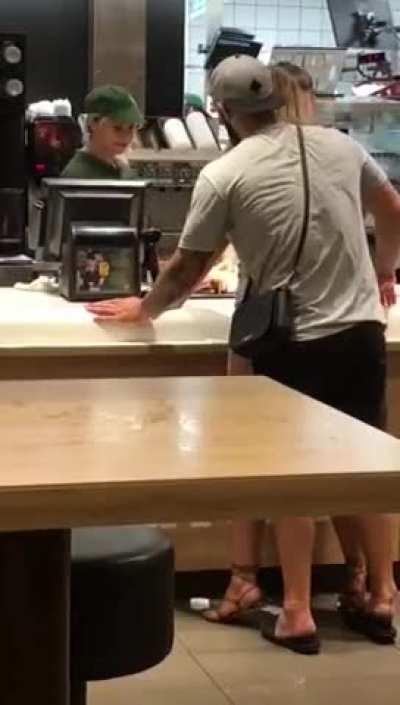 Fucking at McDonald’s counter while ordering
