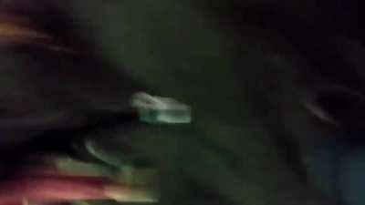 [OC] Bottle is thrown while other much more peaceful protesters are kneeling in the crosswalk in NYC on Sunday night. Cops charge at the crowd and my dumbass stops too soon. I get tackled and hit in the head and neck with a baton several times.