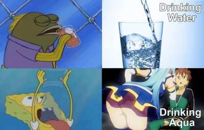 H2O so thicc it's like drinking a tsunami