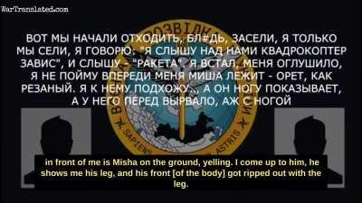 The Russian is crying because of the crazy losses and failed offensives.