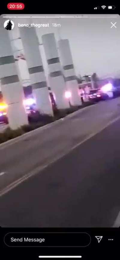 Here’s the reaction of an eyewitness to the ambush of two Deputies shot in the head in Compton. The victims are in the background.