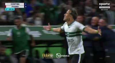 Coritiba [2] x 0 Ituano - Matheus Frizzo (golaço de antes do meio-campo)