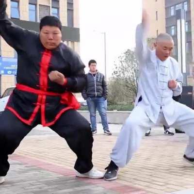 Ball-Bustin military training in asia