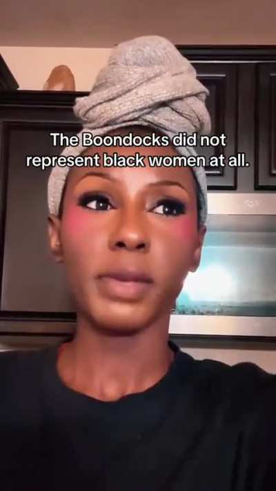 TikToker theeopatra on the bad representation of black women in The Boondocks.