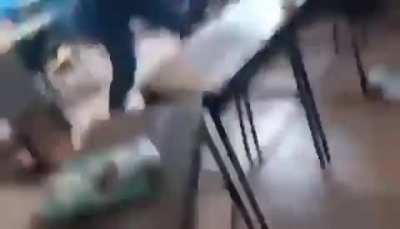 Chemistry class getting a little intense