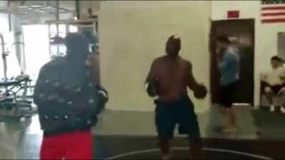 Random dude goes to an MMA gym and challenges one of their Fighters to a Boxing match