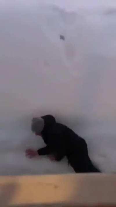 Hope this fits here. Snow's no joke.