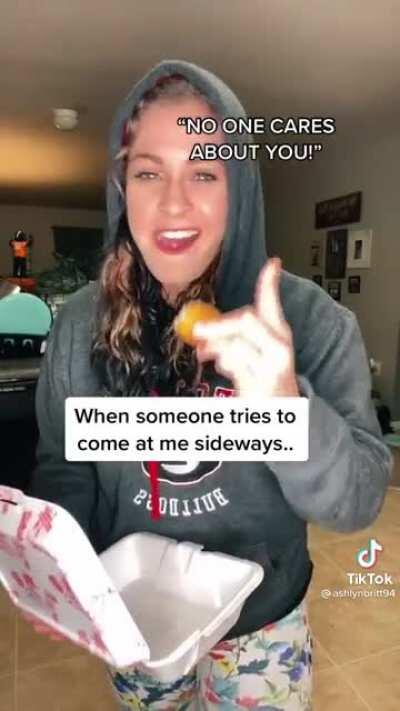 I don't understand why people do this, and the comment section is filled with people praising her. Am I the only one who finds it cringy?