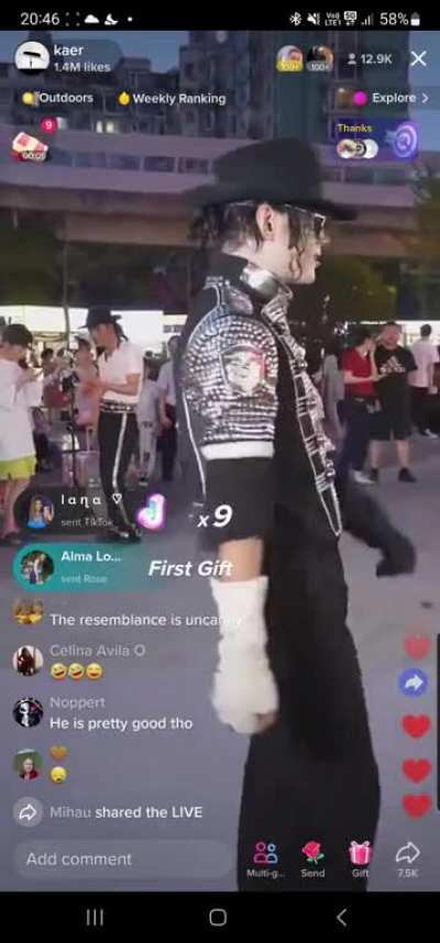 This live of an Michael Jackson impersonator 