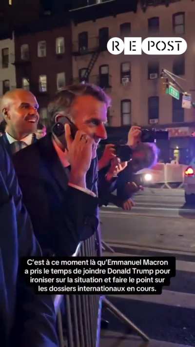 New York police stopped Еmmаnuеl Маcrоn’s car to clear the way for Dоnаld Тrumр’s motorcade. Маcrоn got out to speak with an officer, then called Тrumр.