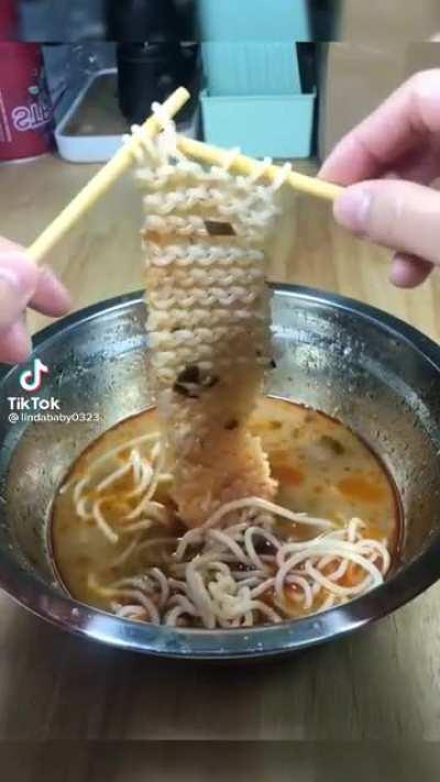 Knitting with noodles
