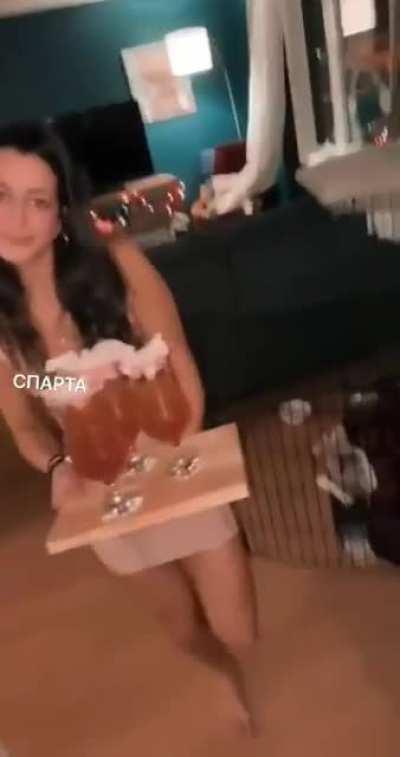 HMC while I deliver the cocktails
