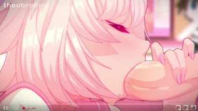 Astolfo giving a nice blowjob.