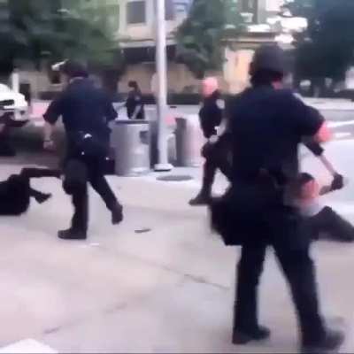Officer gropes a girl then others beat her for resisting