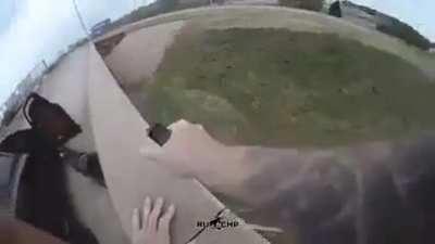 he got on the ground