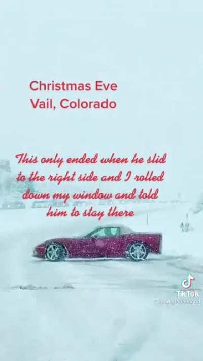 They never learn. Summer tires don't work in the winter.