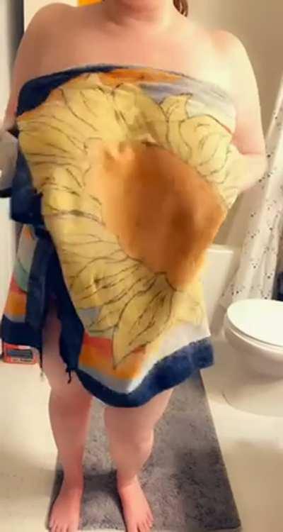 I wish you could feel how soft and warm I am after a shower