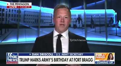 Army Secretary Dan Driscoll tells Fox News an astronaut is currently on the moon.